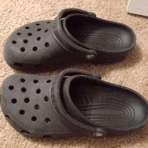 Black crocs,worn once
